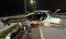 Bariyer ok gibi saplandı!