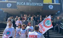 Buca'da memurlar alacakları için eylemde!