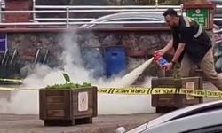 'Elimde bomba var' diye bağırdı: Gözaltına alındı, çanta fünye ile patlatıldı!