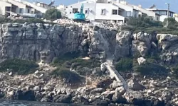 Karaburun ÖÇKB'de kaçak merdiven tepkisi!