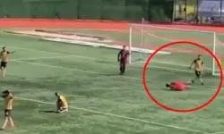 Rakibe tekme atan futbolcu tutuklandı!