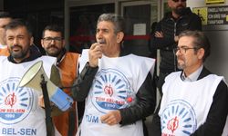 İki belediyede memurlar eylemde!