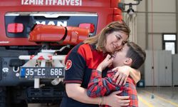 Yangında hayat kurtarıyor, evde oğlunun umudu oluyor