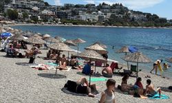 Bodrum sahillerinde bayram yoğunluğu