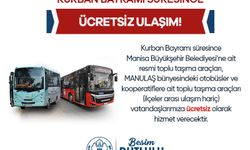 Manisa'da ulaşım bayramda ücretsiz