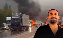 Otomobil bir anda alev topuna döndü… İş insanı feci kazada can verdi!