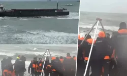 Kargo gemisinde tahliye operasyonu!