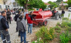Yangın tehdidine karşı köy halkı teyakkuzda!