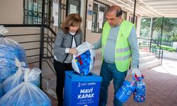 Karşıyaka’da mavi kapak seferberliği: 1 ton toplandı!