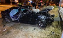 Bodrum'da feci kaza: Otomobil takla attı!