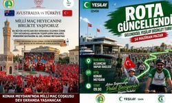 İzmir'de milli maç heyecanı ve Yeşilay Bisiklet Turu aynı günde
