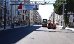 Manisa Saruhanlı'da asfalt çalışması