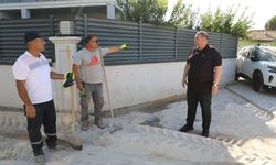 Başkan Çiçek sahaya indi... Çalışmaları yerinde inceledi!