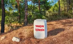 Ayvalık'ta orman yangınlarına karşı 'su bidonlu' önlem