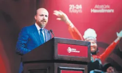 Bilal Erdoğan, Kırkpınar finali öncesi basın tribününü ziyaret etti