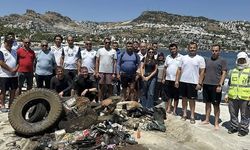 Bodrum’da denizden 410 kilogram katı atık çıktı