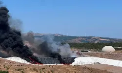Çanakkale'de katı atık tesisinde yangın!