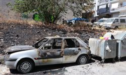 Yangın otluk alana sıçradı: 2 araçta hasar oluştu!