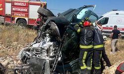 Denizli'de korkunç kaza: 4 kişi yaralandı