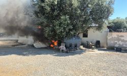 Bodrum’da personel lojmanında yangın!