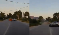İki otomobilin çarpışması kamerada
