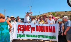 Çeşmelilerden Castello Fontana protestosu: ÇED toplantısı yapılamadı!
