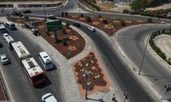 ESBAŞ Kavşağı rengarenk bir görünüme kavuştu!