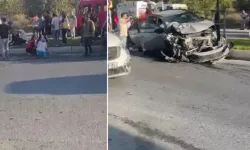 Cip park halindeki hafriyat kamyonuna çarptı: 3'ü çocuk 6 yaralı!