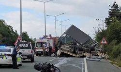Çekici ile motosikletin çarpıştığı kazada sürücülerden kötü haber!