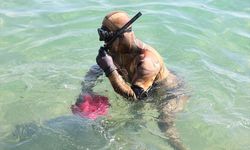 Bodrum'da dalış ekiplerinin katılımıyla deniz dibi temizliği yapıldı