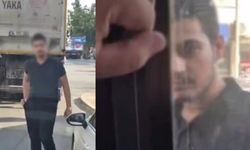 Otobüs durağına park ve cama yumruk: Adli işlem başlatıldı!
