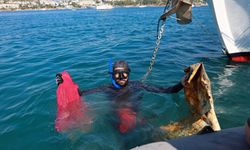 Bodrum’da denizden 310 kilogram atık çıktı