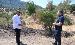 Manisa Büyükşehir’in yangın tankeri köyü alevlerden kurtardı