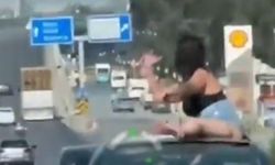 Görenler gözlerine inanamamıştı: Tehlikeli yolculuğa ceza!