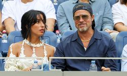 Brad Pitt ve Ines de Ramon tenis maçında