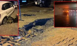 Alt geçidi su bastı: Araçlar çöken yolda kaldı!