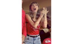 Taylor Swift eşi Travis Kelce'yi tribünden destekledi: Bu benim kocam!