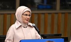 Emine Erdoğan, BM'de çocuklar için güvenli dijital sistemler programında konuştu