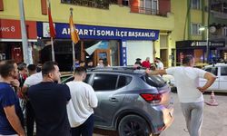 Kontrolden çıktı... Parti binasına girdi!