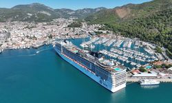 Marmaris'e kruvaziyer bereketi: 3 bin 843 turist geldi