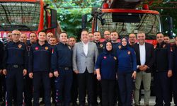 Dutlulu, itfaiye personeliyle buluştu: “Hepiniz birer kahramansınız”