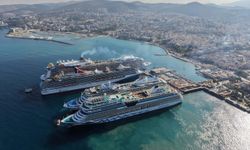 Kuşadası’na turist akını: 4 kruvaziyerle 11 bin 811 kişi geldi