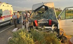 Minibüs tahliye kanalına düştü: 15 yaralı