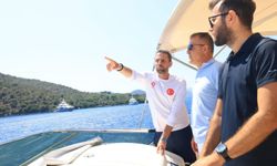 Vali İdris Akbıyık, Fethiye Körfezi’nde incelemelerde bulundu