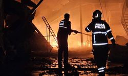 Adana'da sebze halinde yangın: 22 işyeri zarar gördü