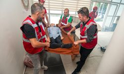 Karşıyaka'da personele deprem tahliye tatbikatı