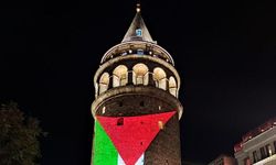 Galata'da Filistin dayanışması