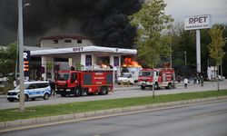 Denizli’de akaryakıt istasyonunda tanker yangını paniği
