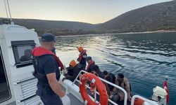 İzmir'de koyda 30 düzensiz göçmen yakalandı