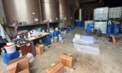 İş yerine baskın: 21 bin litre etil alkol ele geçirildi